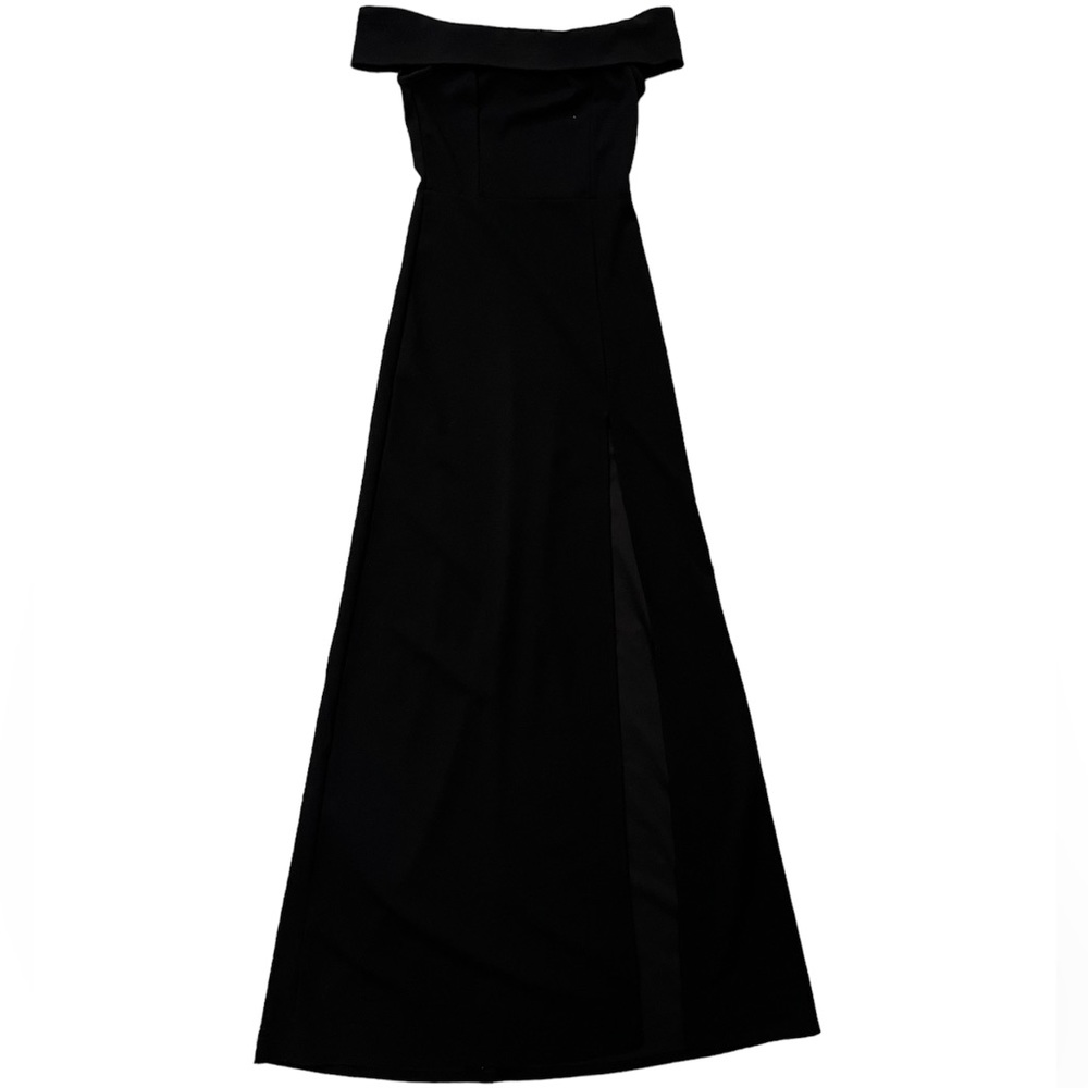 Windsor Black Formal High Slit Dress Size